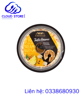 Phô mai kem Castello Taste Hawaii nhân dứa và hạnh nhân 