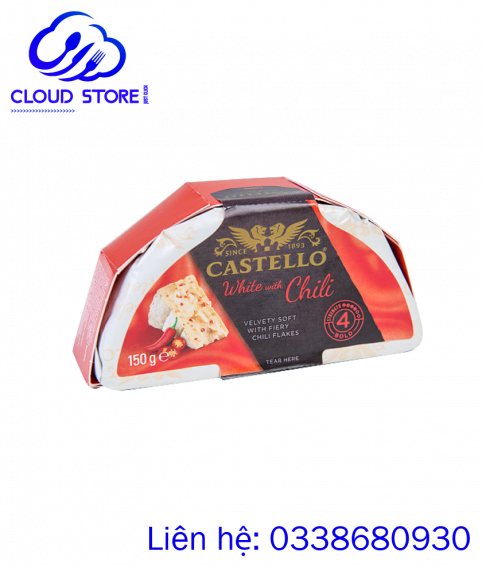 Phô mai kem vị ớt Castello Creamy White with Chili 150gr