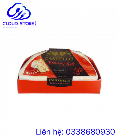 Phô mai kem vị ớt Castello Creamy White with Chili 150gr
