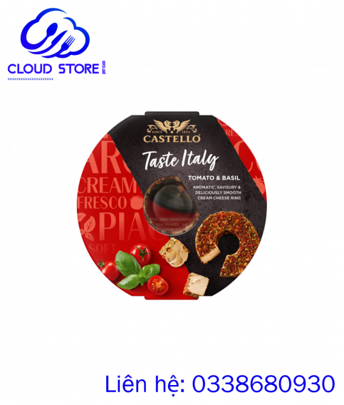 Phô mai vị cà chua & Basil Castello 125g