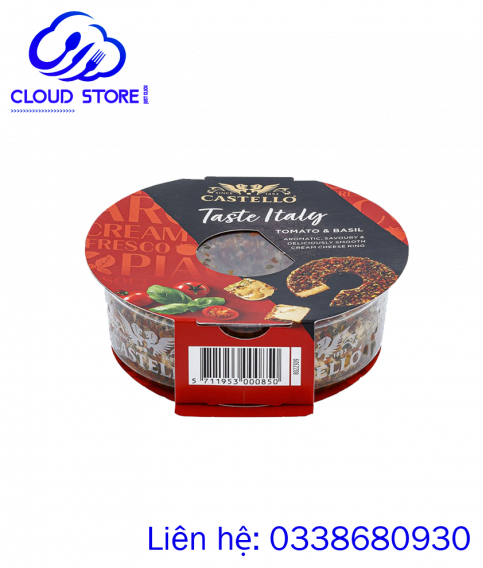 Phô mai vị cà chua & Basil Castello 125g