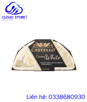 Phô mai hương vị truyền thống  Castello Creamy White 150g
