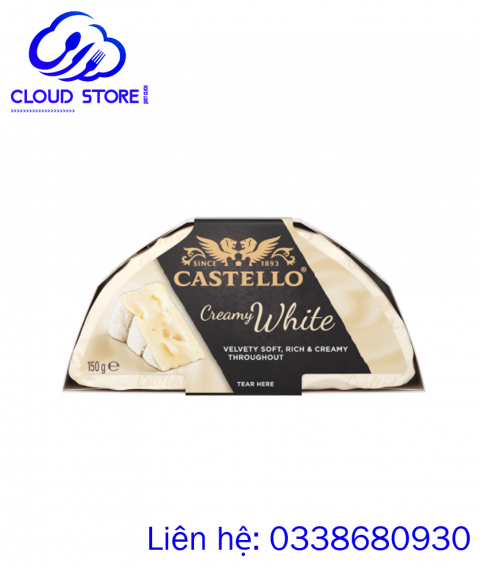 Phô mai hương vị truyền thống  Castello Creamy White 150g