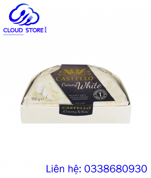 Phô mai hương vị truyền thống  Castello Creamy White 150g