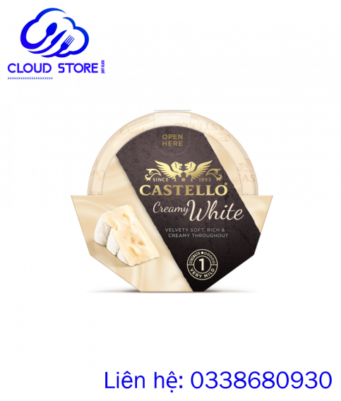 Phô mai hương vị truyền thống  Castello Creamy White 150g
