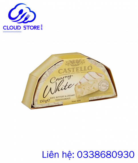 Phô mai hương vị truyền thống  Castello Creamy White 150g