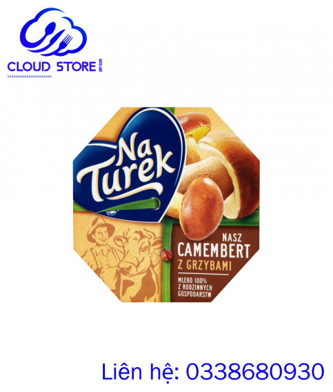 Phô mai Naturek Nasz Camembert hương vị nấm 120 gram