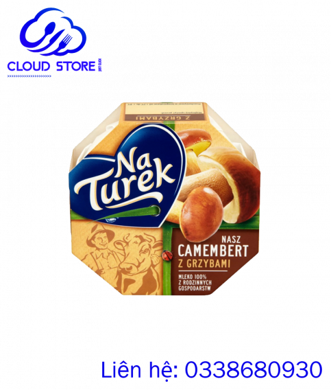 Phô mai Naturek Nasz Camembert hương vị nấm 120 gram