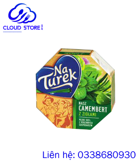 Phô mai NaTurek Nasz Camembert hương vị thảo mộc 120 gram