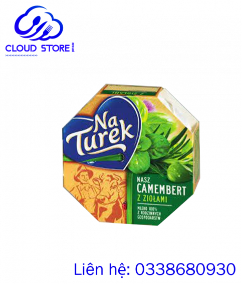 Phô mai NaTurek Nasz Camembert hương vị thảo mộc 120 gram