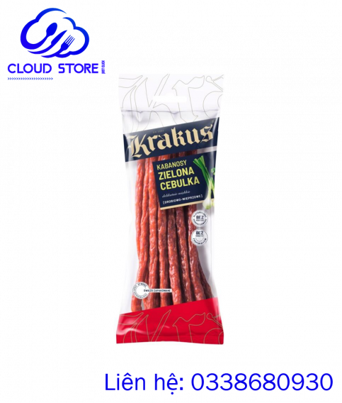 Xúc xích khô Krakus hương vị hành lá 95g