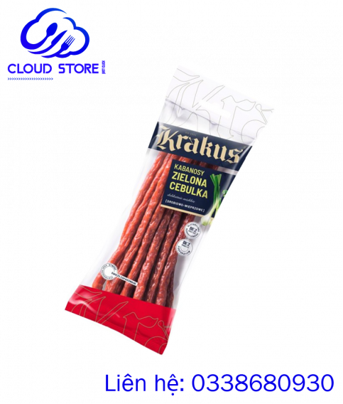 Xúc xích khô Krakus hương vị hành lá 95g