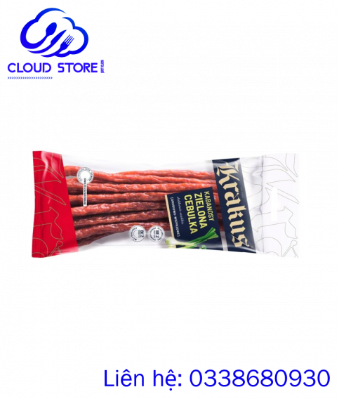 Xúc xích khô Krakus hương vị hành lá 95g
